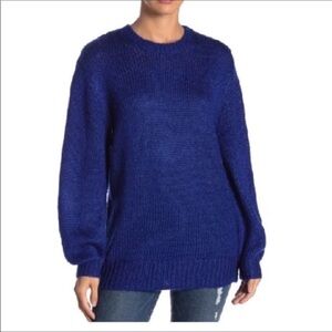 Free Press Blue Chunky Knit Sweater